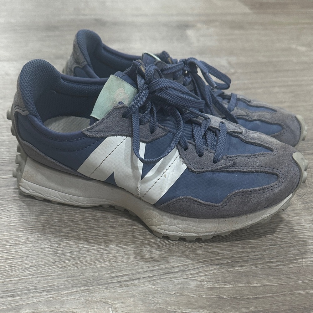 New Balance Navy and Gray Athletic Shoes with White Detail